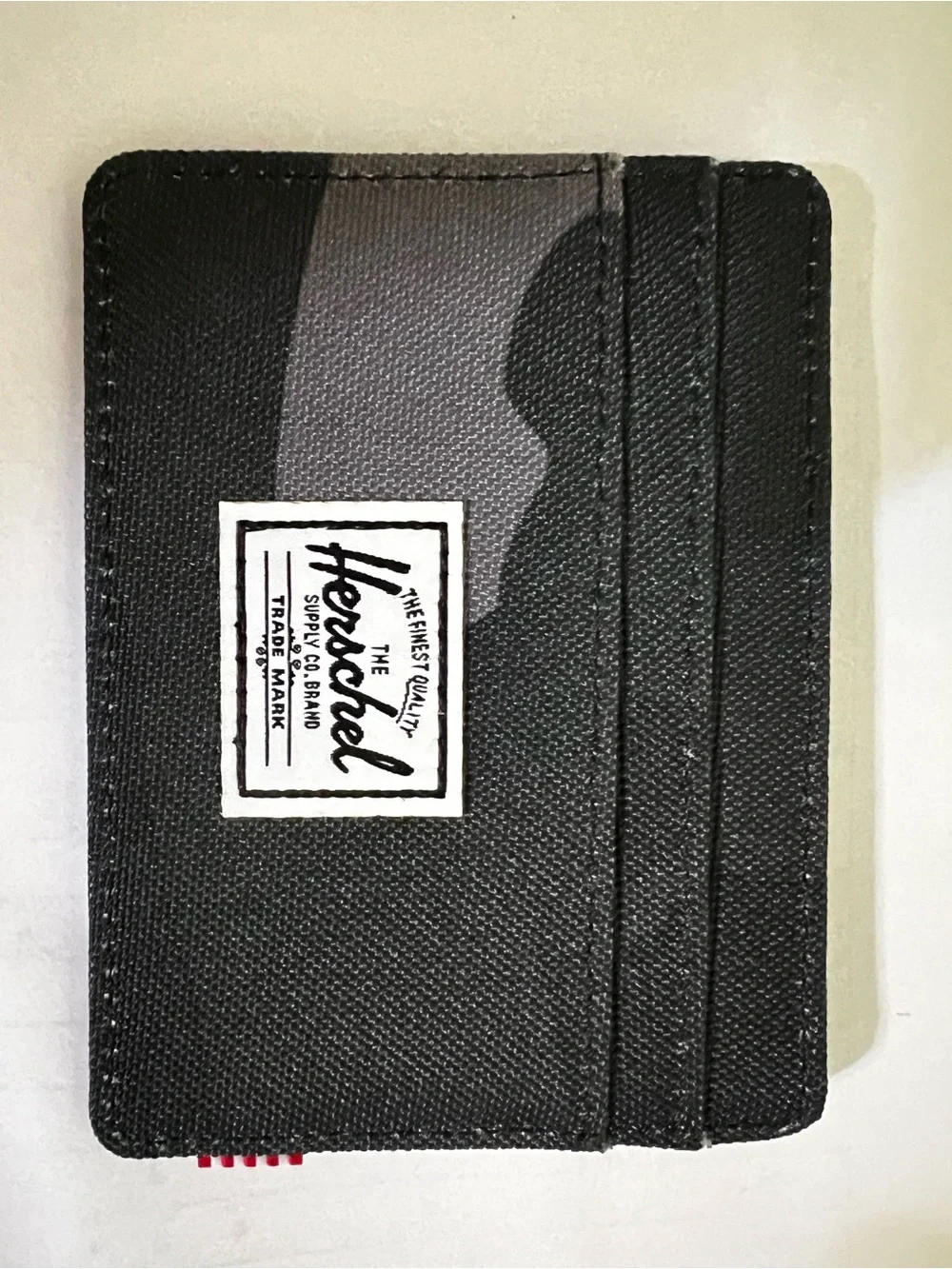 Herschel Black Canvas Card Wallet